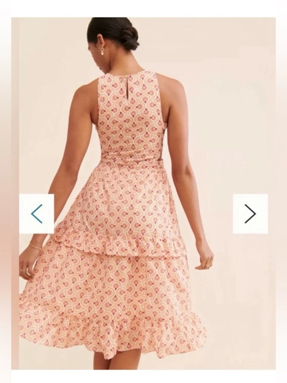ANTHROPOLOGIE LOVE & LIBERATION TIERED SIDE CUTOUT SUNDRESS SIZE SMALL - Picture 2 of 14